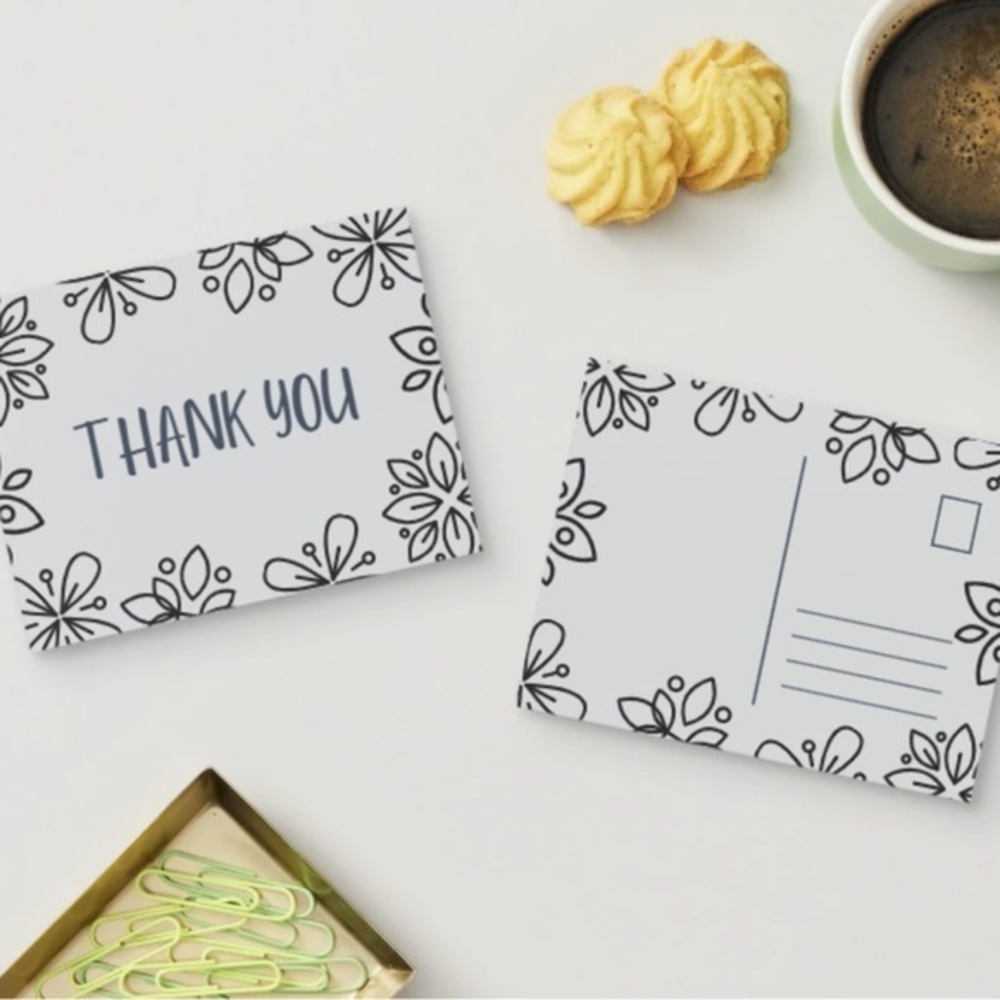 Set of 10 Thank You Post Cards